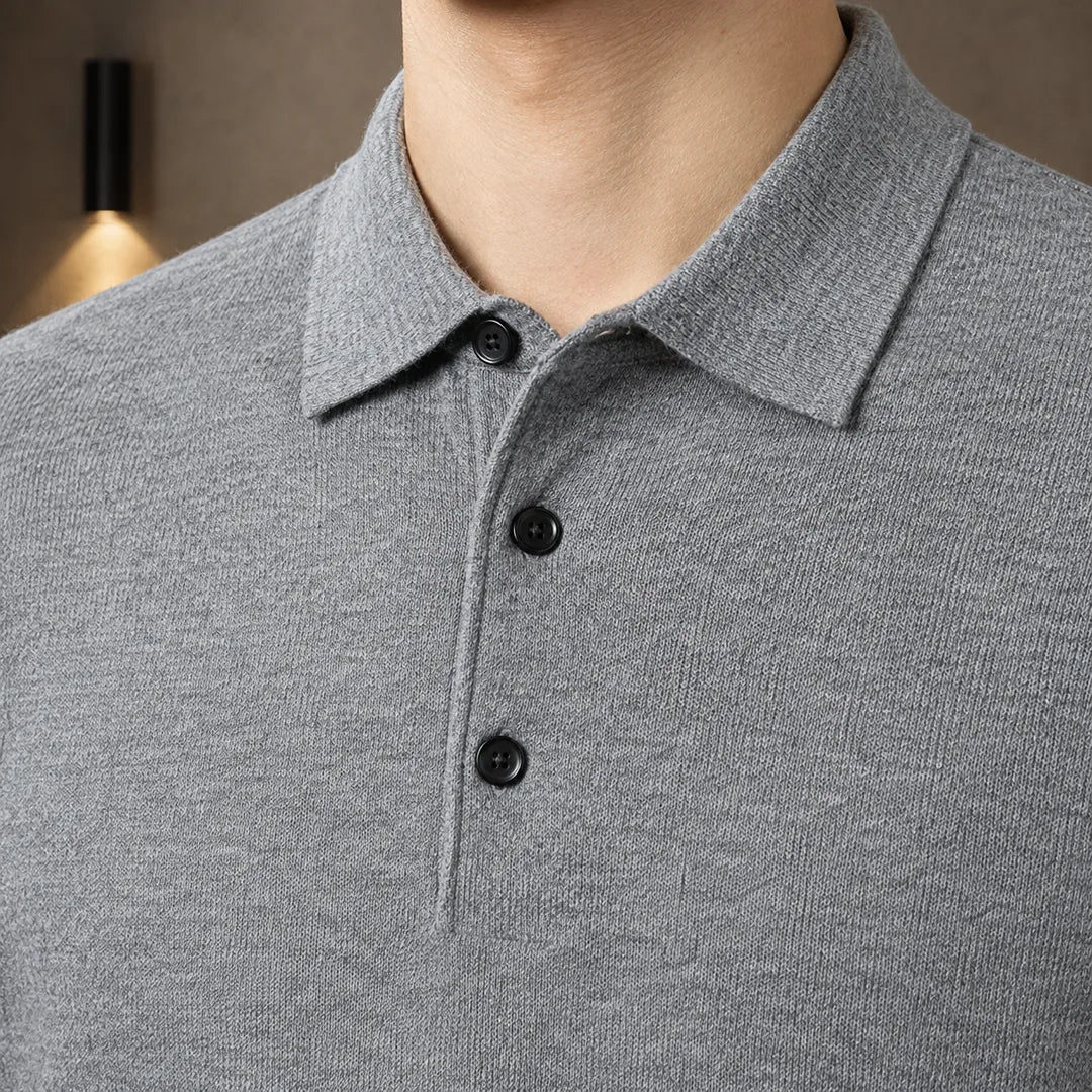 Knit Polo Sweater