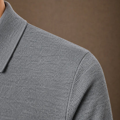 Knit Polo Sweater