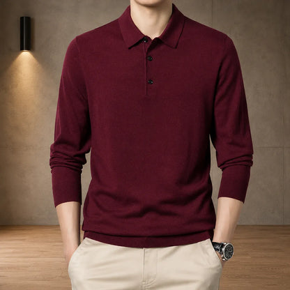 Knit Polo Sweater