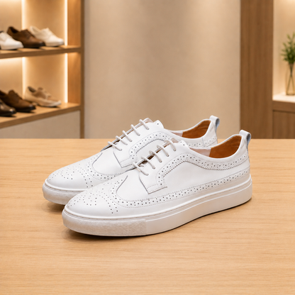 Elegant Handcrafted Leather Sneakers