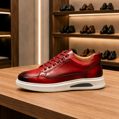 Elegant Minimalist Leather Sneakers