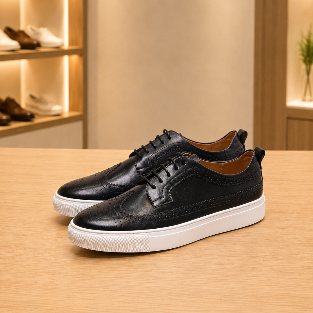 Elegant Handcrafted Leather Sneakers