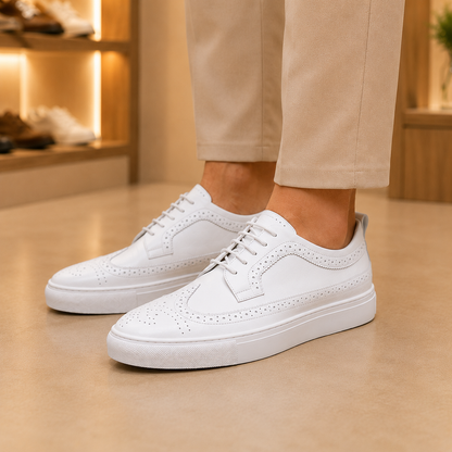 Elegant Handcrafted Leather Sneakers
