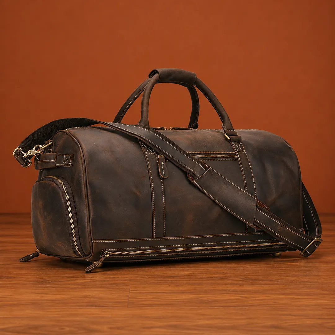 Leather Carryall Bag