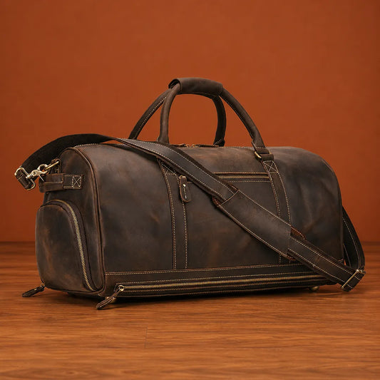 Leather Carryall Bag