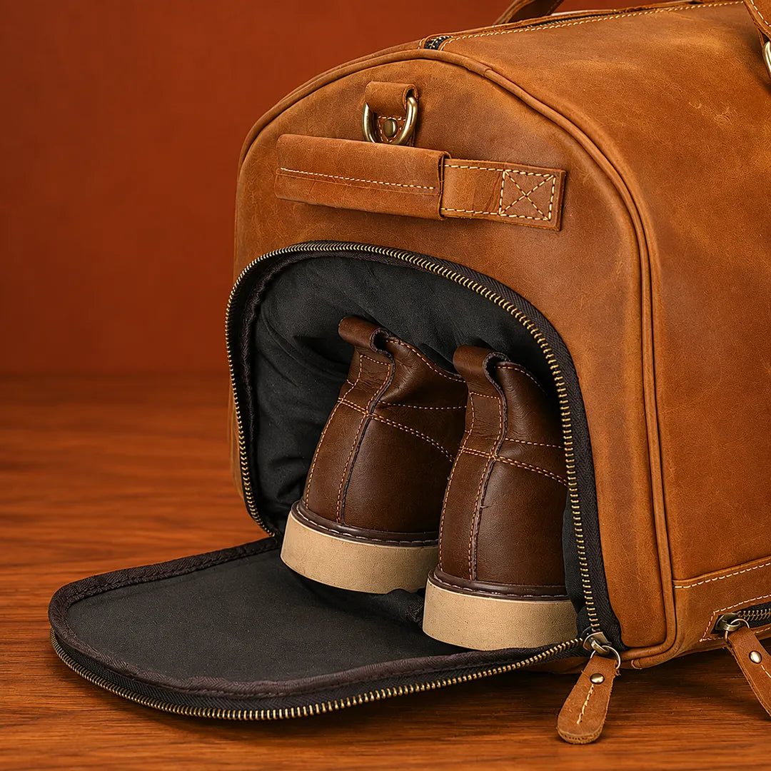 Leather Carryall Bag