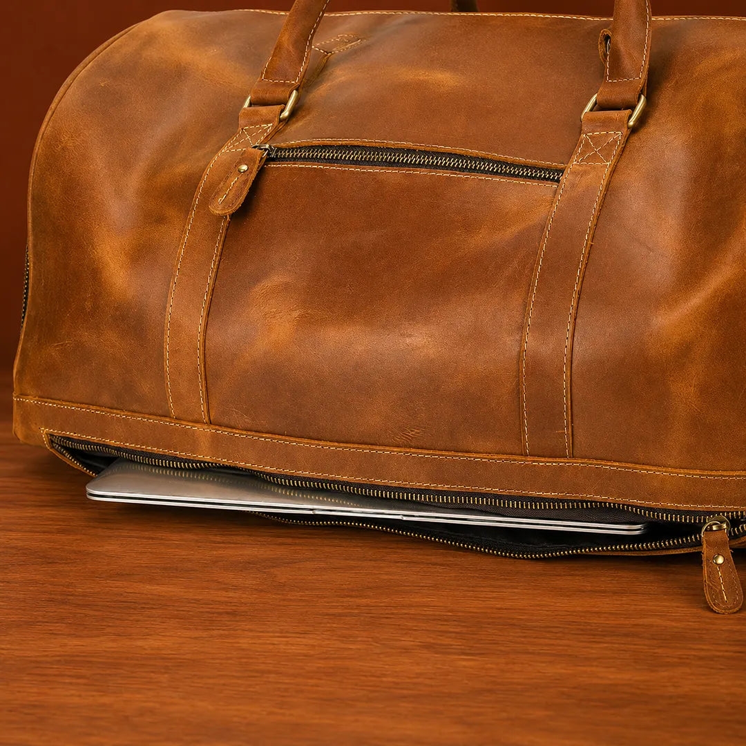 Leather Carryall Bag