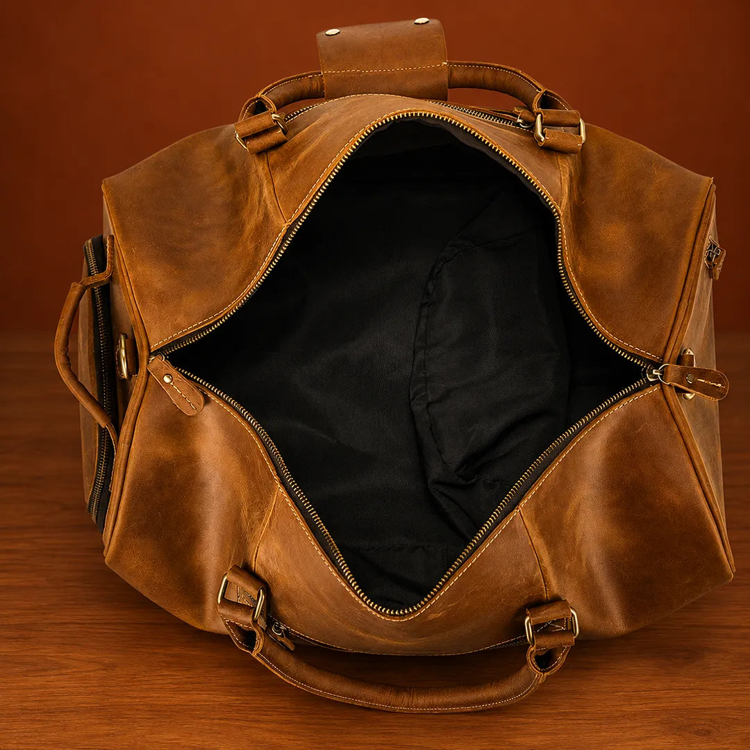 Leather Carryall Bag