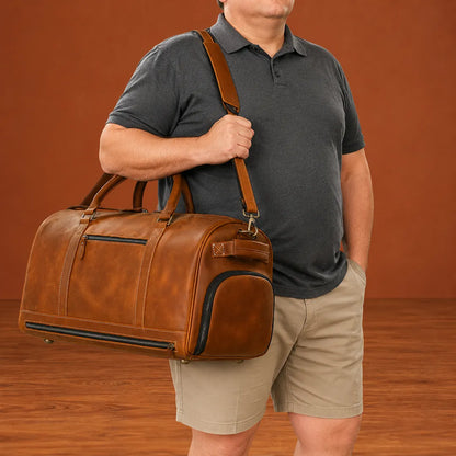 Leather Carryall Bag