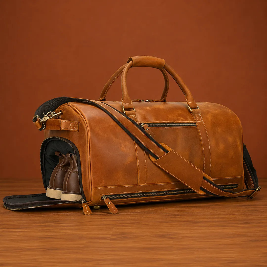 Leather Carryall Bag