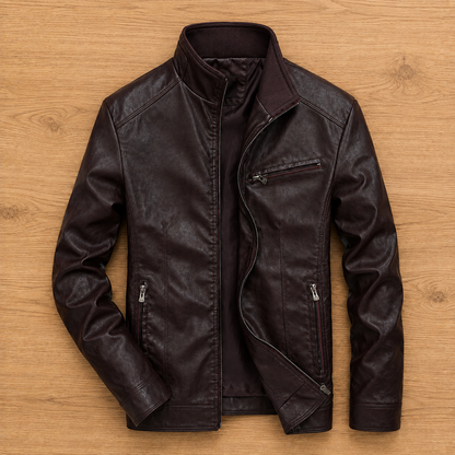 Leather Zip Jacket