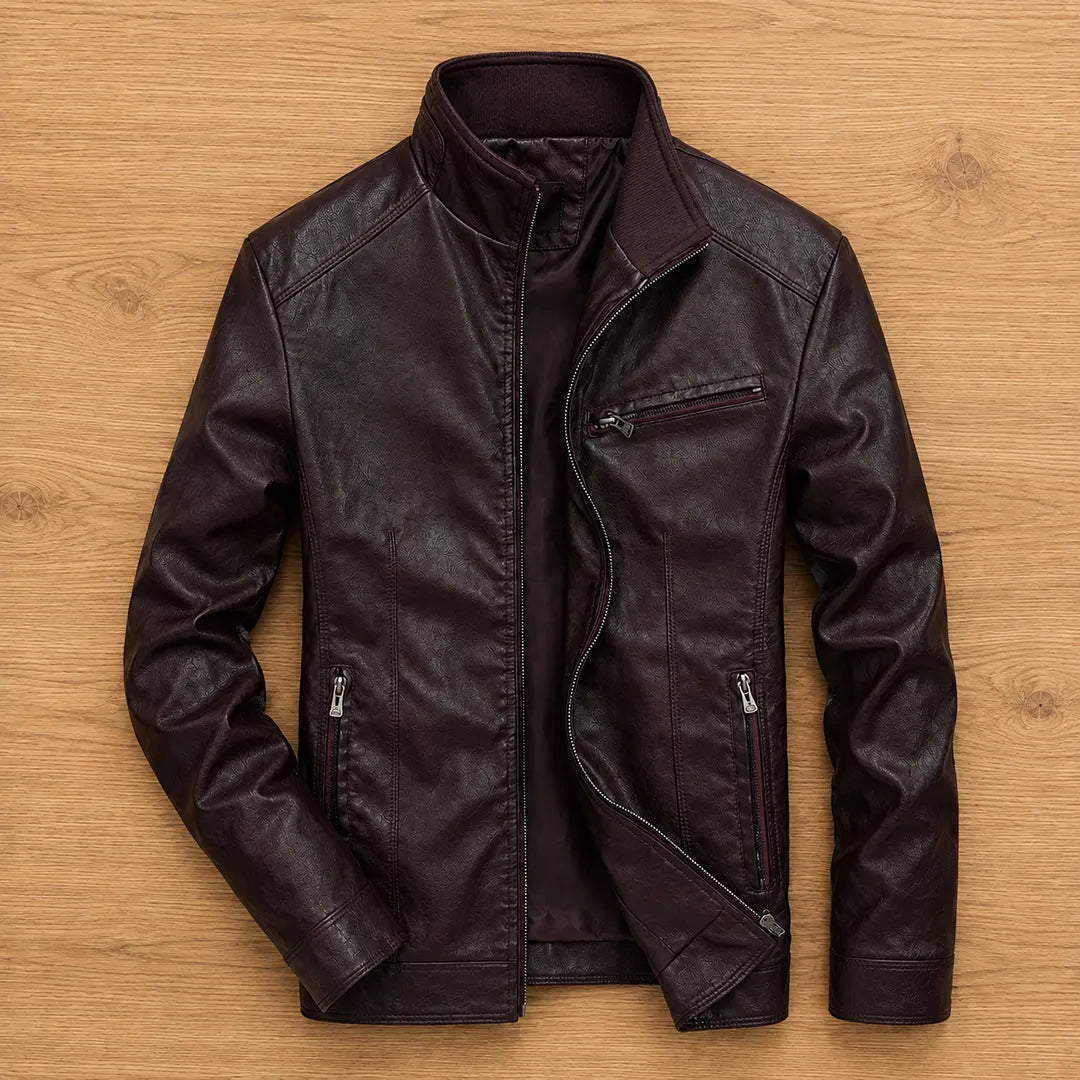Leather Zip Jacket
