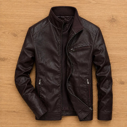 Leather Zip Jacket
