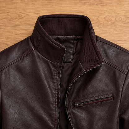 Leather Zip Jacket