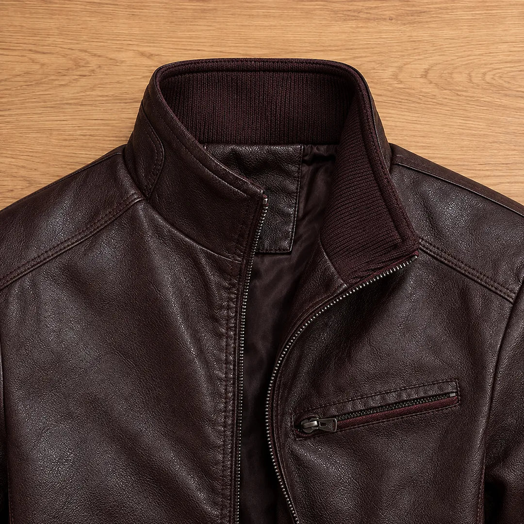 Leather Zip Jacket