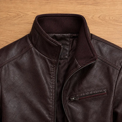 Leather Zip Jacket