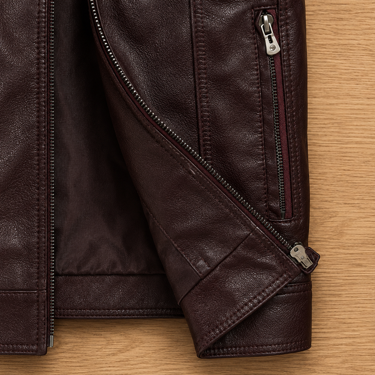 Leather Zip Jacket