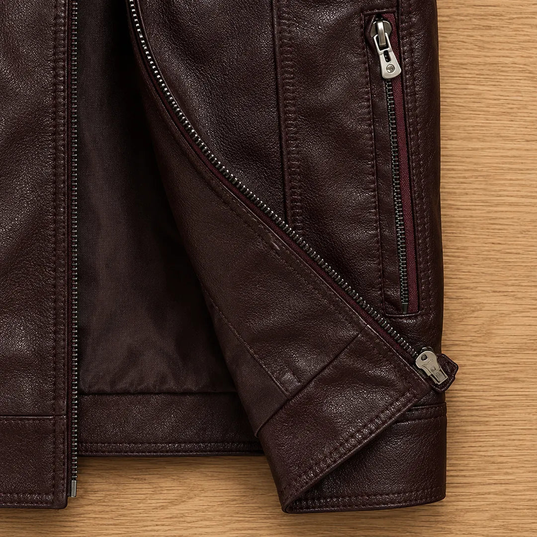 Leather Zip Jacket