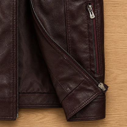 Leather Zip Jacket
