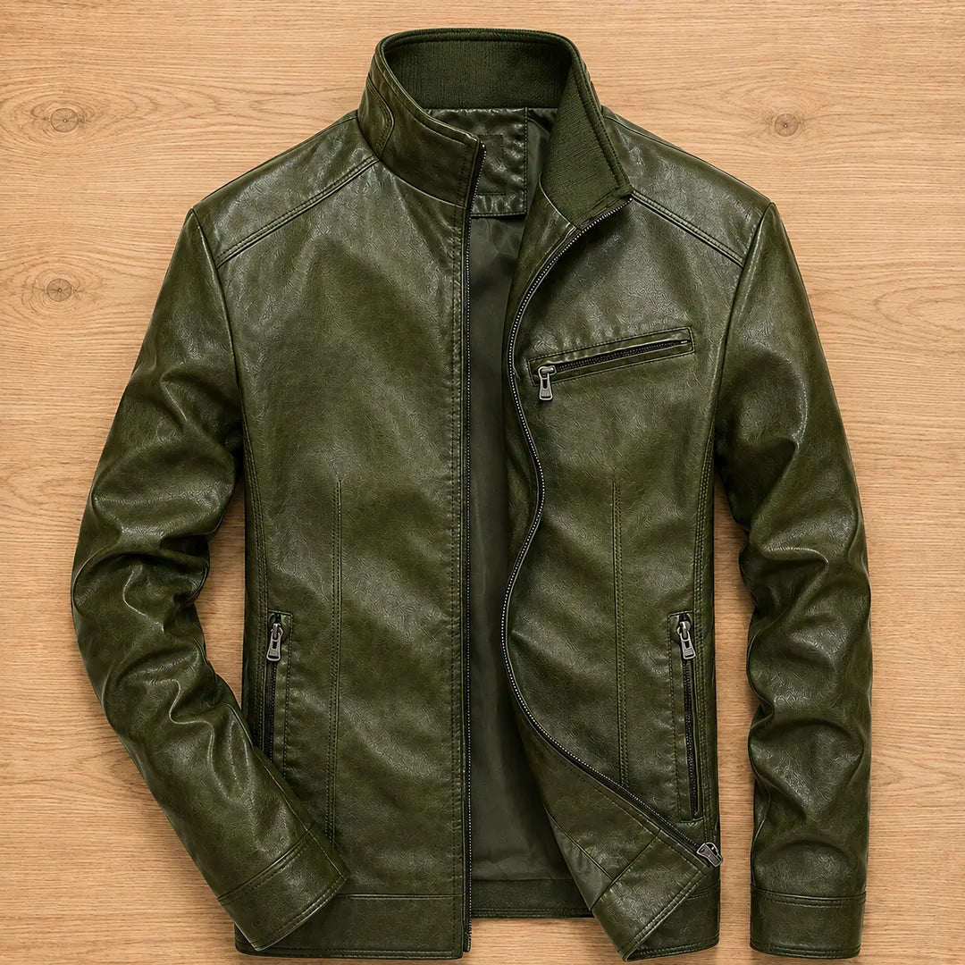 Leather Zip Jacket