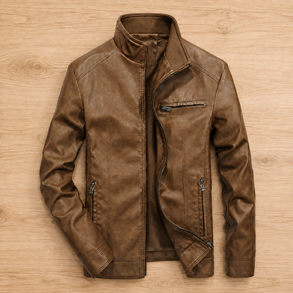 Leather Zip Jacket