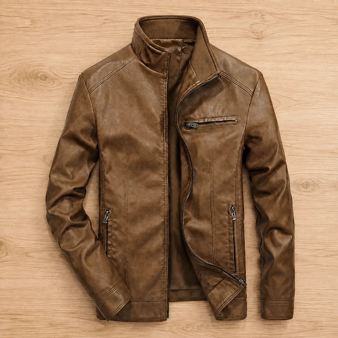 Leather Zip Jacket