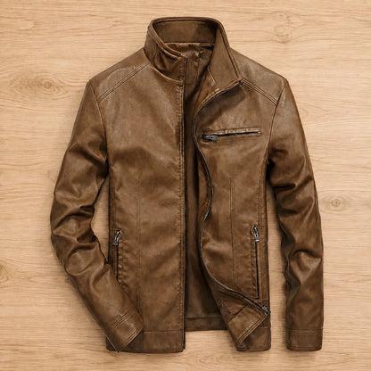 Leather Zip Jacket