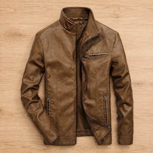 Leather Zip Jacket