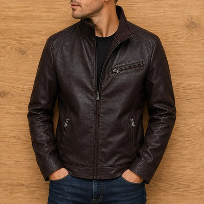 Leather Zip Jacket