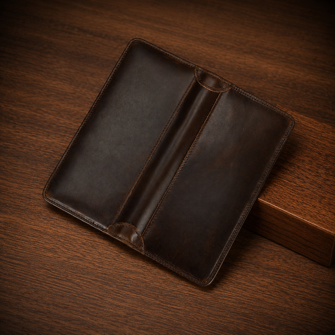 Executive Leather Long Wallet