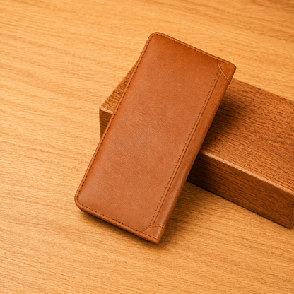 Executive Leather Long Wallet