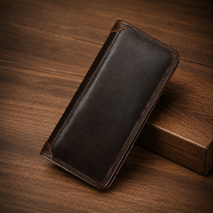 Executive Leather Long Wallet
