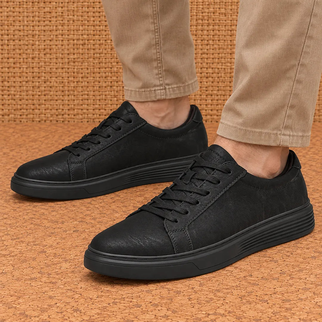 Low-Top Panel Sneakers