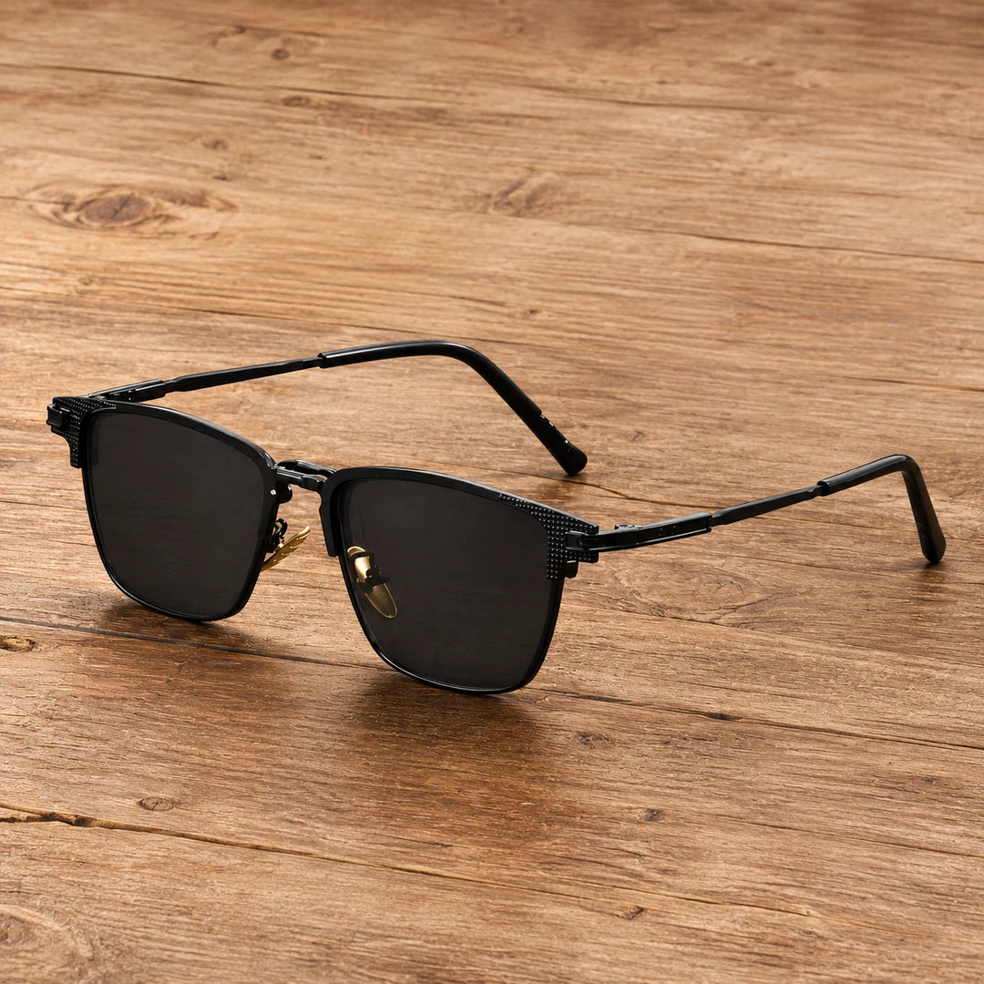 Modern Semi Rimless Sunglasses