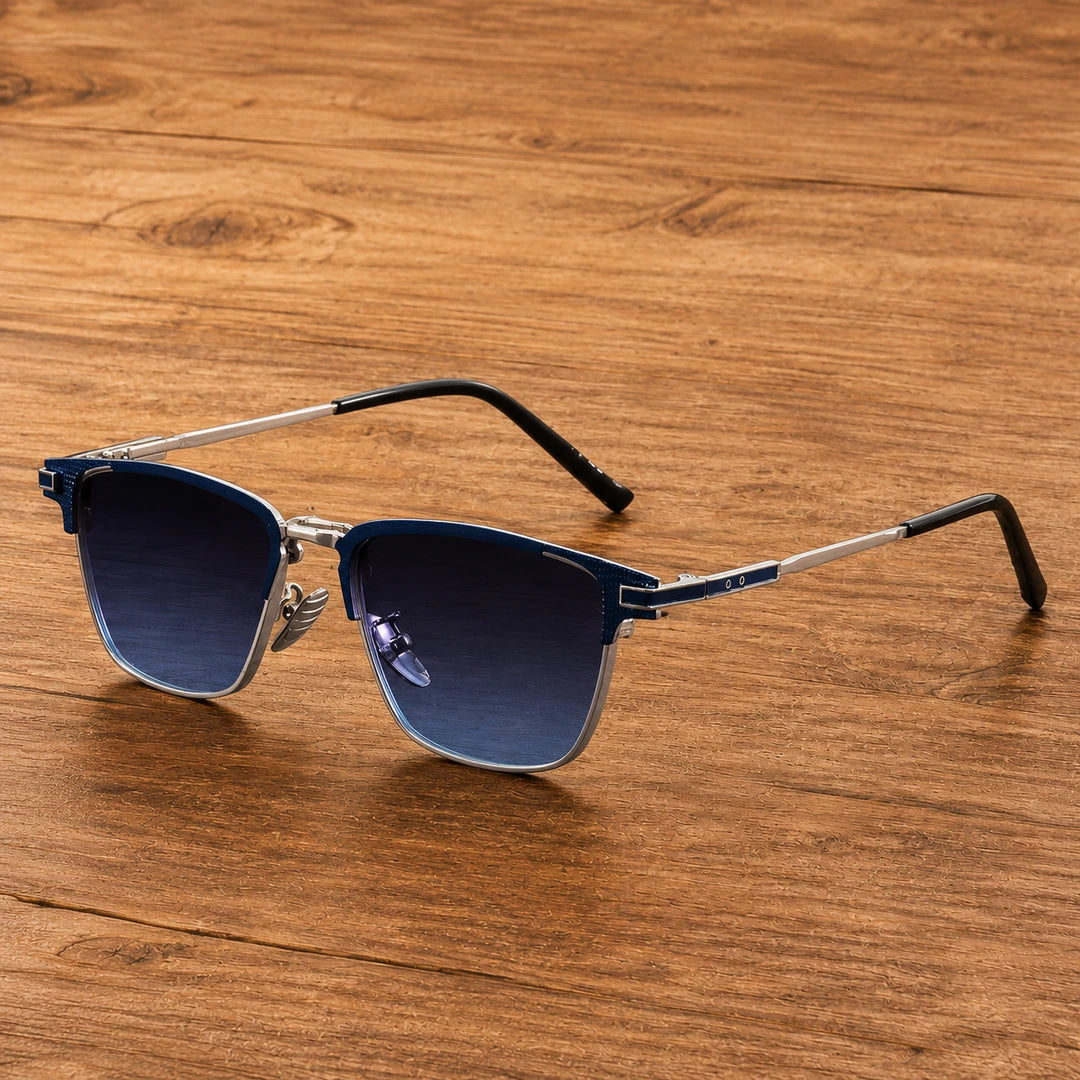 Modern Semi Rimless Sunglasses
