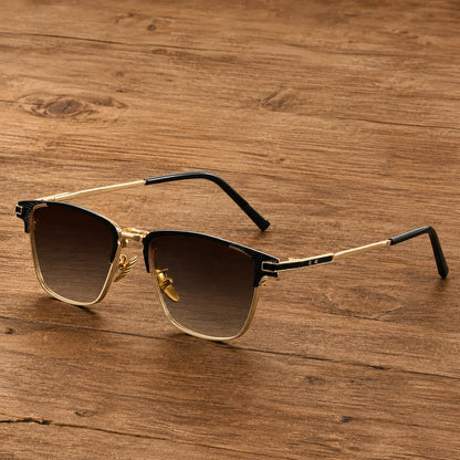 Modern Semi Rimless Sunglasses