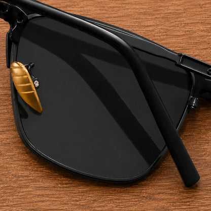 Modern Semi Rimless Sunglasses