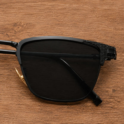 Modern Semi Rimless Sunglasses