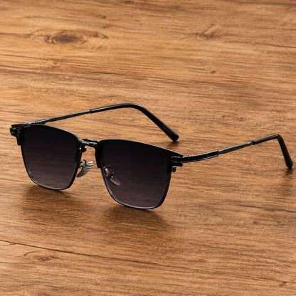 Modern Semi Rimless Sunglasses
