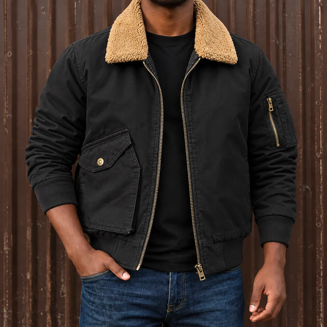 Modern Sherpa Bomber Jacket