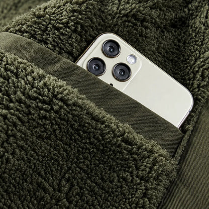 Modern Sherpa Bomber Jacket
