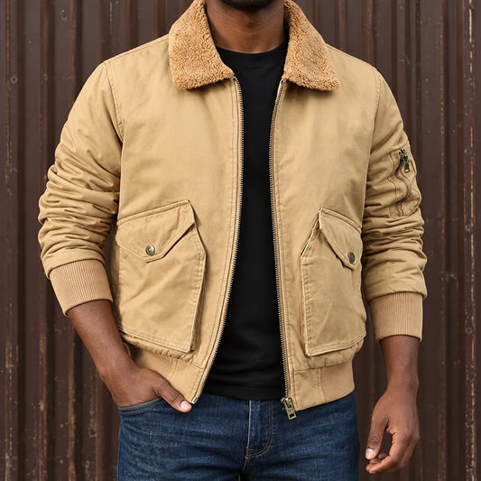 Modern Sherpa Bomber Jacket