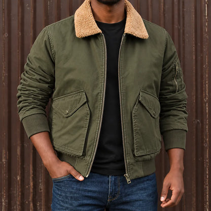Modern Sherpa Bomber Jacket