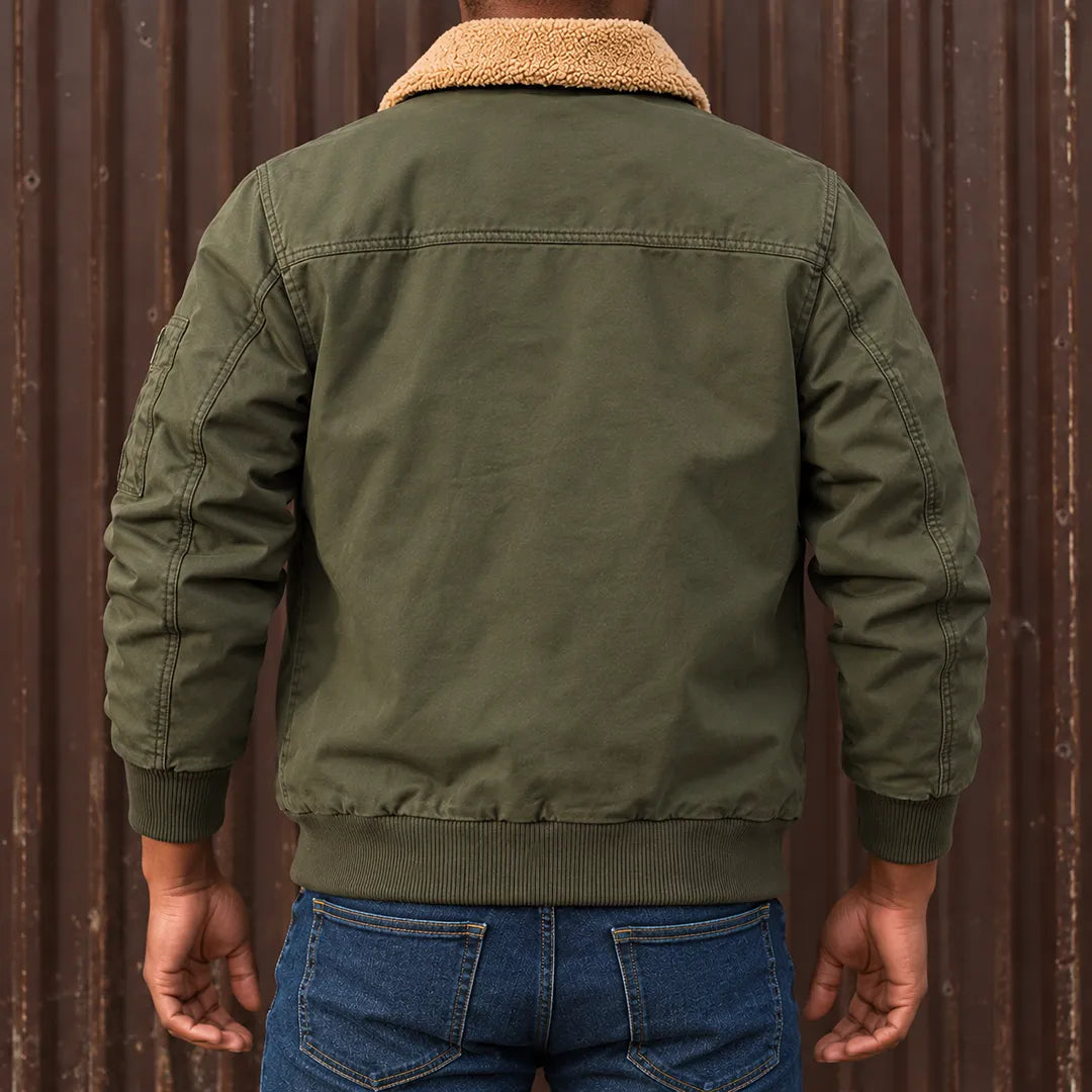 Modern Sherpa Bomber Jacket