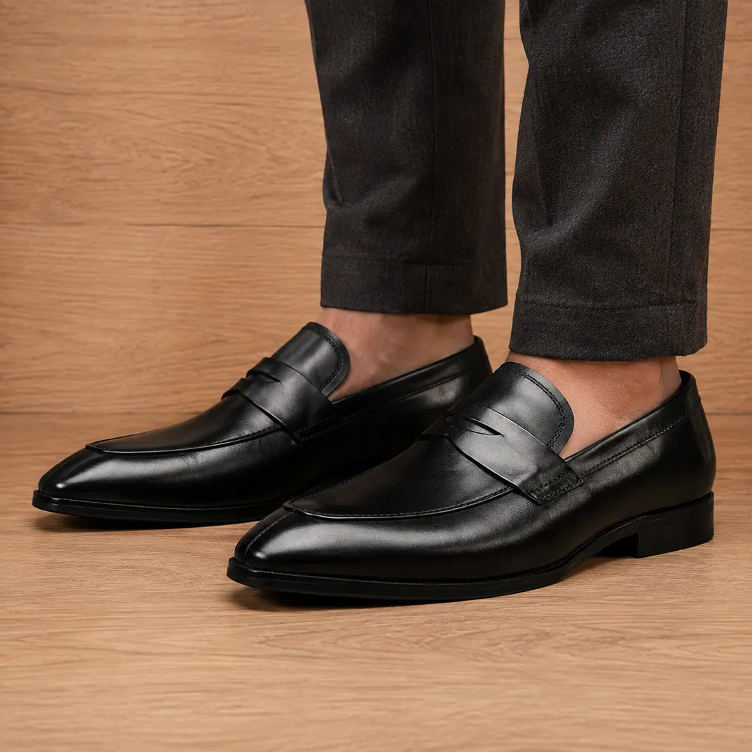 Modern Textured Loafers