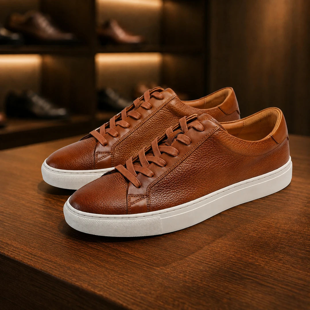 Refined Leather Sneakers