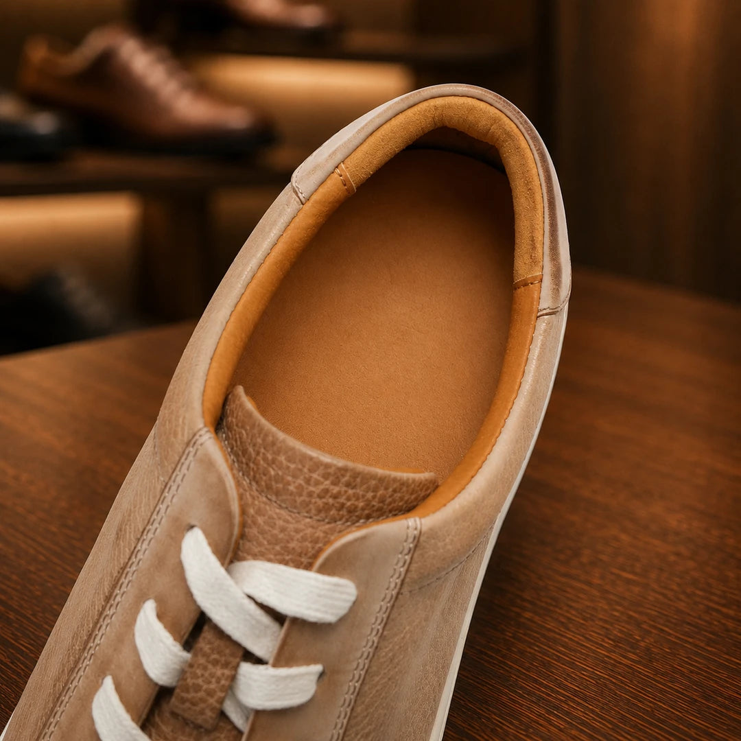 Refined Leather Sneakers