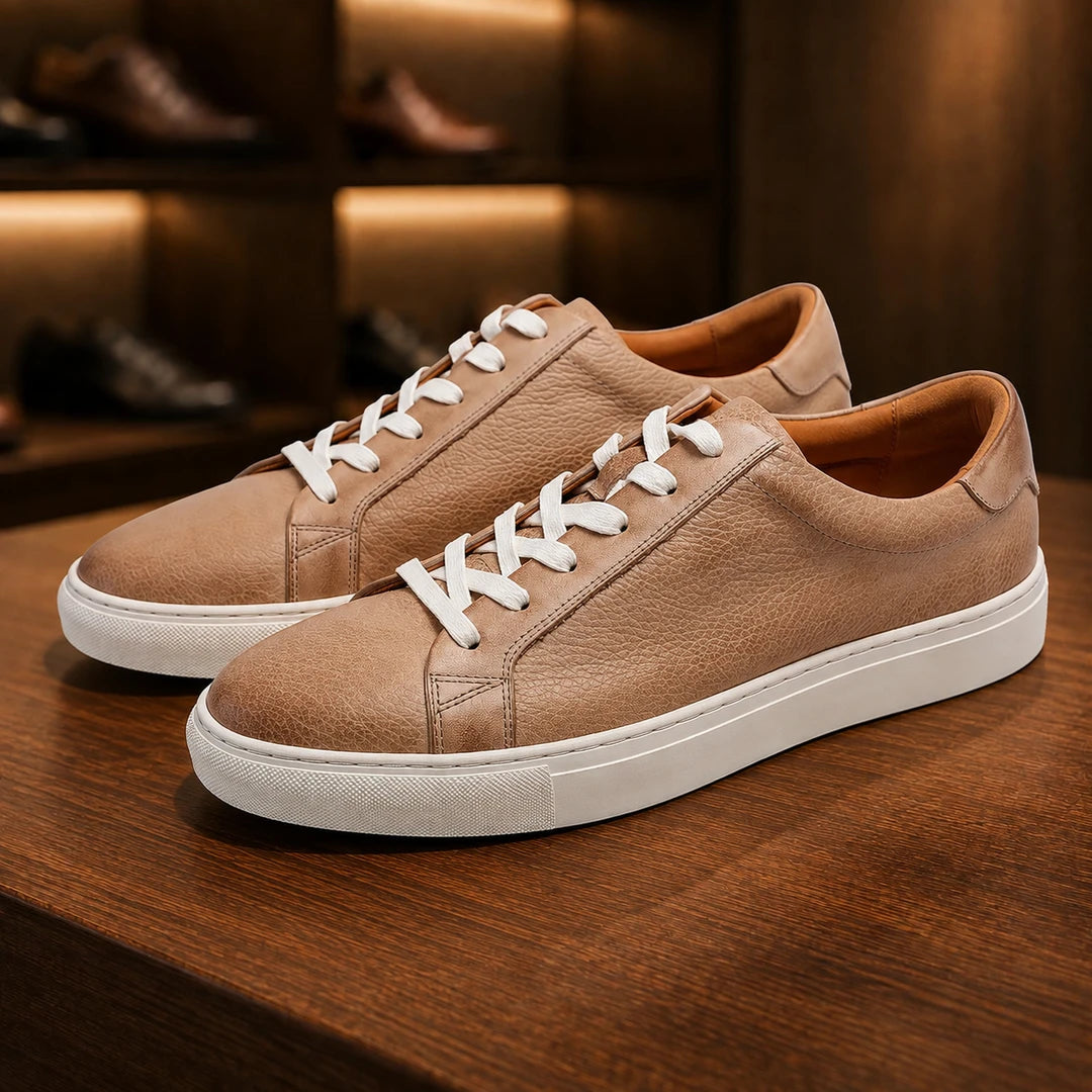 Refined Leather Sneakers
