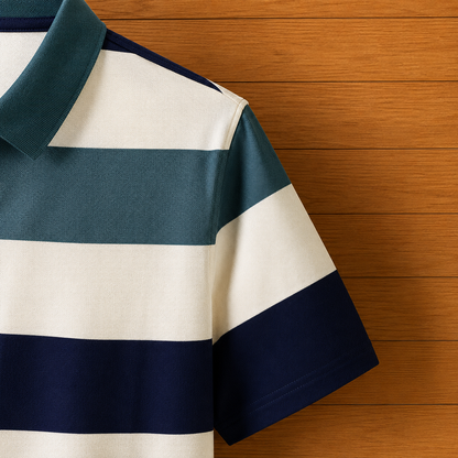Cotton Striped Polo Shirt