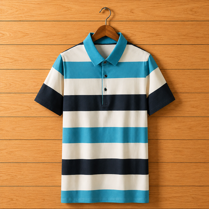 Cotton Striped Polo Shirt